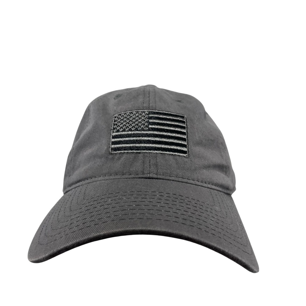 Rapid Dominance Hat Cap Strap Back One Size Mens Gray USA Flag Patriotic Twill